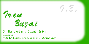 iren buzai business card
